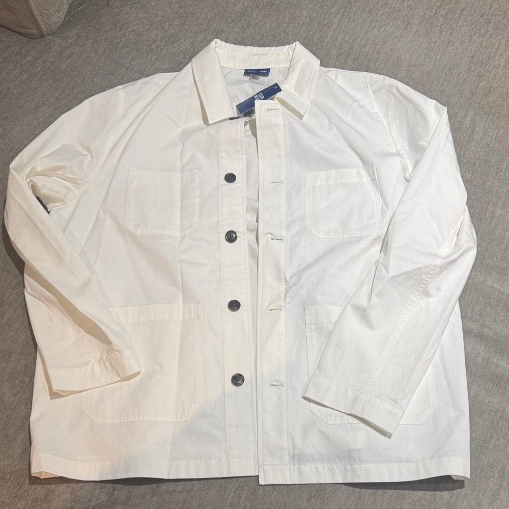 Men's Long Sleeve Button-Front Chore Jacket